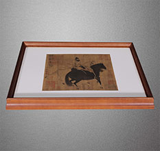 积石山书画装裱配框服务案例